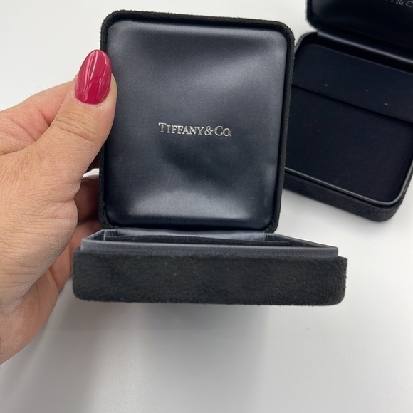TIFFANY & Co Black Suede Earring Presentation Box - Picture 1 of 7